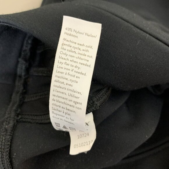 Spanx Womens Leggings M Black Faux Leather Side Stripe Ponte Track Jogger Pants - Picture 12 of 16